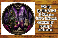 Gothic Wind Spinner, Christmas Wind Spinner, Owl Spinner, d1 Product Image 2