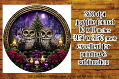 Gothic Wind Spinner, Christmas Wind Spinner, Owl Spinner, 10 Product Image 2