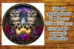 Gothic Wind Spinner, Christmas Wind Spinner, Owl Spinner, 11 Product Image 2