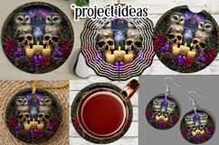Gothic Wind Spinner, Christmas Wind Spinner, Owl Spinner, 11 Product Image 3