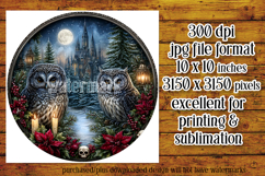 Gothic Wind Spinner, Christmas Wind Spinner, Owl Spinner, 12 Product Image 2