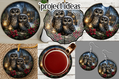 Gothic Wind Spinner, Christmas Wind Spinner, Owl Spinner, 13 Product Image 3