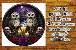 Gothic Wind Spinner, Christmas Wind Spinner, Owl Spinner, 14 Product Image 2
