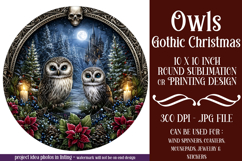 Gothic Wind Spinner, Christmas Wind Spinner, Owl Spinner, 16 Product Image 1