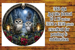Gothic Wind Spinner, Christmas Wind Spinner, Owl Spinner, 16 Product Image 2