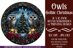 Gothic Wind Spinner, Christmas Wind Spinner, Owl Spinner, 17 Product Image 1