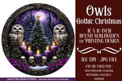 Gothic Wind Spinner, Christmas Wind Spinner, Owl Spinner, 18 Product Image 1