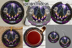 Gothic Wind Spinner, Christmas Wind Spinner, Owl Spinner, 18 Product Image 3