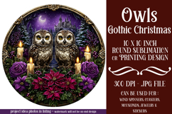 Gothic Wind Spinner, Christmas Wind Spinner, Owl Spinner, 19 Product Image 1