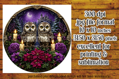 Gothic Wind Spinner, Christmas Wind Spinner, Owl Spinner, 19 Product Image 2