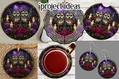 Gothic Wind Spinner, Christmas Wind Spinner, Owl Spinner, 19 Product Image 3