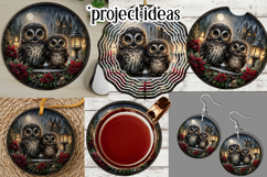 Gothic Wind Spinner, Christmas Wind Spinner, Owl Spinner, d2 Product Image 3