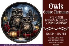 Gothic Wind Spinner, Christmas Wind Spinner, Owl Spinner, 20 Product Image 1