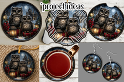 Gothic Wind Spinner, Christmas Wind Spinner, Owl Spinner, 20 Product Image 3