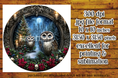 Gothic Wind Spinner, Christmas Wind Spinner, Owl Spinner, d3 Product Image 2