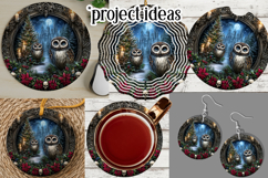 Gothic Wind Spinner, Christmas Wind Spinner, Owl Spinner, d3 Product Image 3