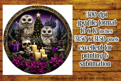 Gothic Wind Spinner, Christmas Wind Spinner, Owl Spinner, d6 Product Image 2