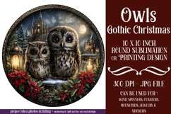 Gothic Wind Spinner, Christmas Wind Spinner, Owl Spinner, d8 Product Image 1