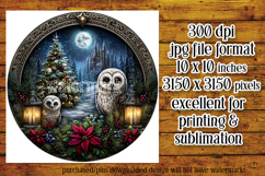 Gothic Wind Spinner, Christmas Wind Spinner, Owl Spinner, d9 Product Image 2