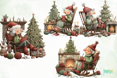 Christmas Grandma Clipart Product Image 1
