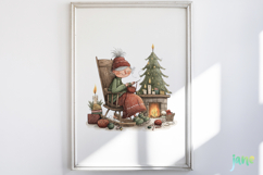 Christmas Grandma Clipart Product Image 5