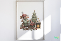 Christmas Grandma Clipart Product Image 5