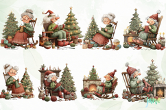 Christmas Grandma Clipart Sublimation Product Image 7