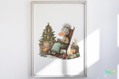 Christmas Grandma Clipart Sublimation Product Image 4