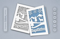 Winter Deer Christmas Greeting Card SVG Product Image 2