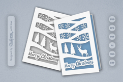 Winter Deer Christmas Greeting Card SVG Product Image 1