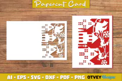 Christmas Greeting Card Cover Paper Cut Product Image 4