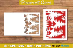 Christmas Greeting Card Cover Paper Cut Product Image 3
