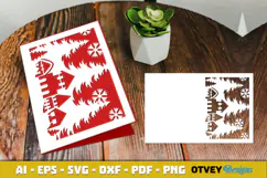 Christmas Greeting Card Cover Paper Cut Product Image 4
