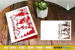 Christmas Greeting Card Cover Paper Cut Product Image 4