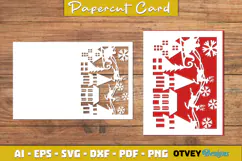 Christmas Greeting Card Cover Paper Cut Product Image 4