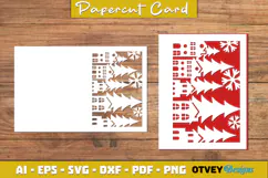 Christmas Greeting Card Cover Paper Cut Product Image 3
