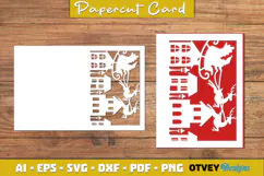 Christmas Greeting Card Cover Paper Cut Product Image 4