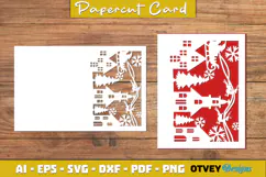 Christmas Greeting Card Cover Paper Cut Product Image 4