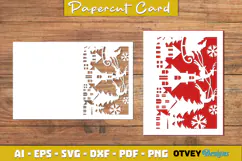 Christmas Greeting Card Cover Paper Cut Product Image 4