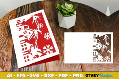 Christmas Greeting Card Cover Paper Cut Product Image 4