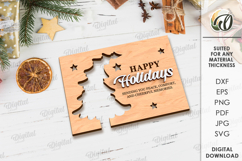 Christmas Greeting Cards Bundle Laser Cut. Christmas SVG Product Image 13
