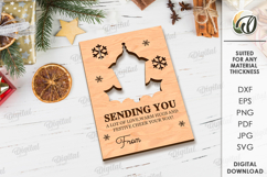 Christmas Greeting Card Laser Cut. Christmas SVG Product Image 1