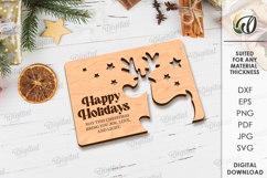 Christmas Greeting Cards Bundle Laser Cut. Christmas SVG Product Image 9