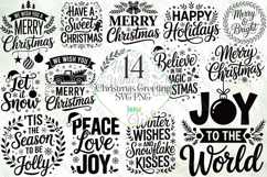 Christmas Greeting SVG PNG Bundle Product Image 1