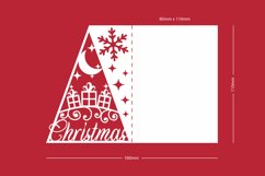 Christmas Gift Box and Tree Card Cover Papercut Product Image 2