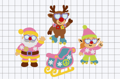Groovy retro christmas 3D SVG Product Image 2