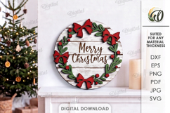 Christmas Grunge Wall Signs Bundle Laser Cut. Wall Decor SVG Product Image 13