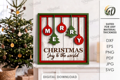 Christmas Grunge Wall Signs Bundle Laser Cut. Wall Decor SVG Product Image 4
