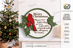 Christmas Grunge Wall Signs Bundle Laser Cut. Wall Decor SVG Product Image 7