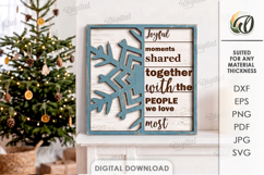 Christmas Grunge Wall Signs Bundle Laser Cut. Wall Decor SVG Product Image 12